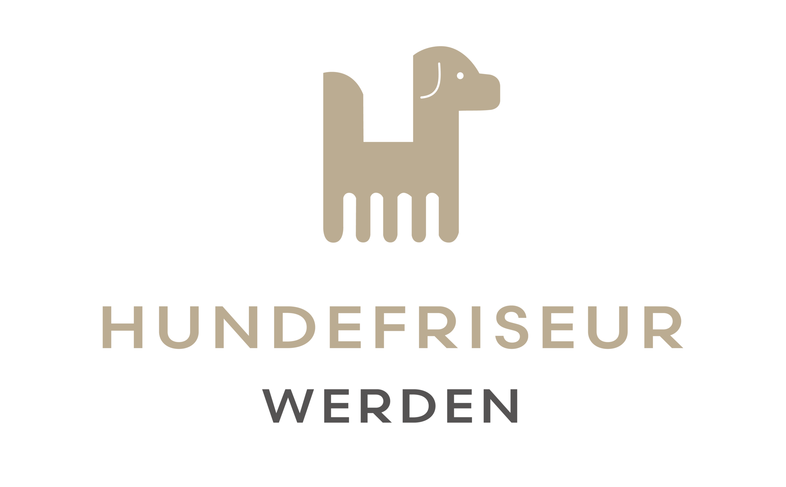 Logo beige Hundefriseur werden Antje Schwirz
